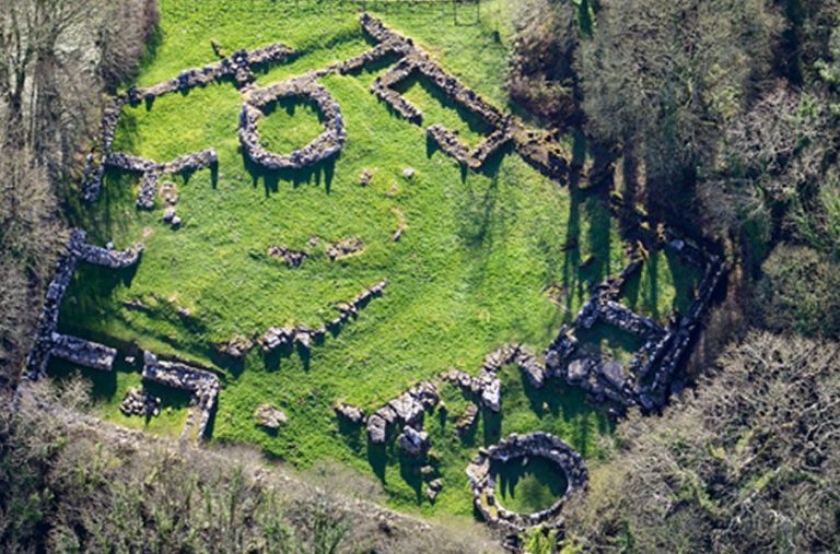 Din Lligwy Celtic Settlement In Isolated Woodland Of Anglesey, Wales