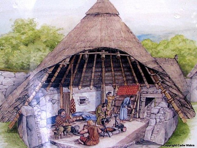 Din Lligwy Celtic Settlement In Isolated Woodland Of Anglesey, Wales