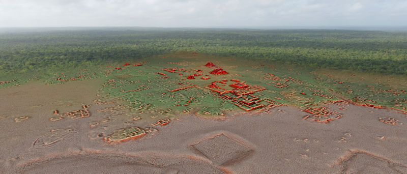 LIDAR Revela Secretos De La Enorme Y Antigua Ciudad Maya De Calakmul