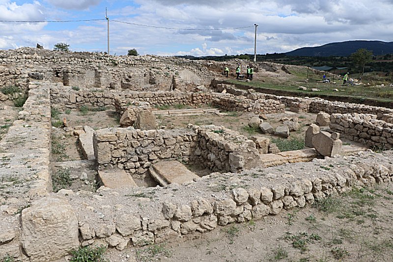Mosaicos mais bonitos na antiga cidade de Hadrianópolis, no norte da Turquia