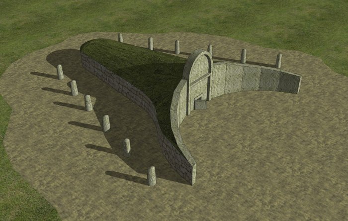 A 3D model of how the site may have once looked
