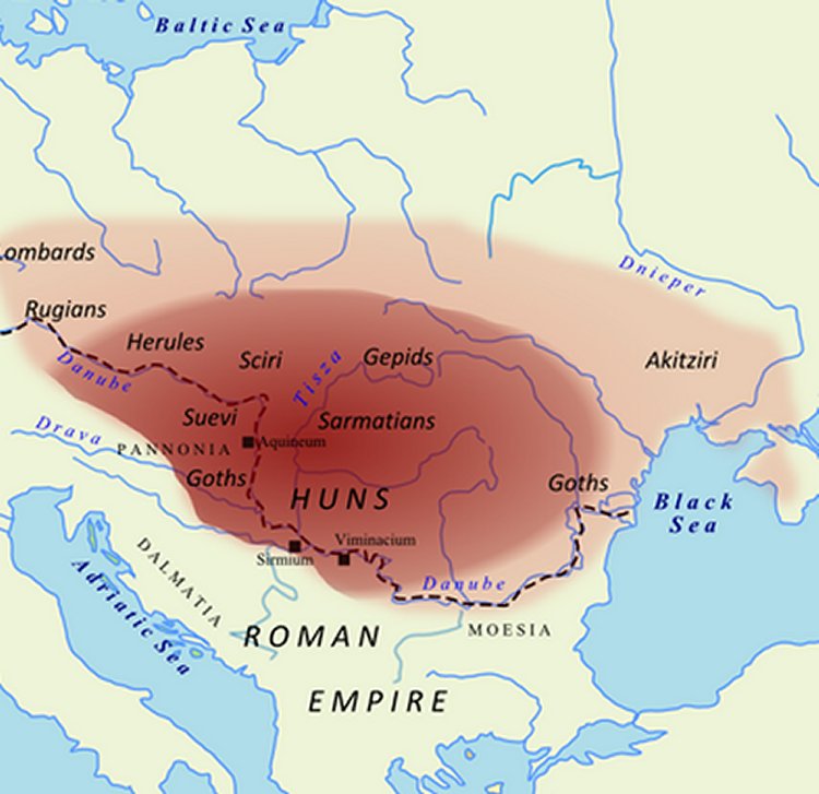 hunssarmatianslocationmap