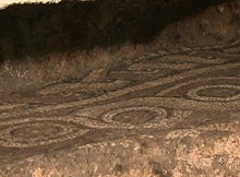 Roman mosaic, Sofia, Bulgaria