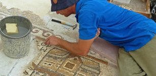 A 1,500 year old mosaic, depicting a map with streets and buildings, was exposed about two years ago in archaeological excavations the Israel Antiquities Authority