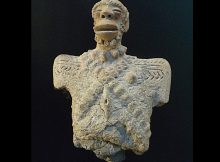 Fragment of an anthropomorphic figurine in terracotta Sao