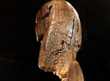 Wooden figure Shigir Idol Siberia