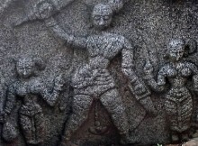 A figure of a valorous hero who sacrificed his life protecting the villagers and cattle from neigbbouring marauders | EPS
