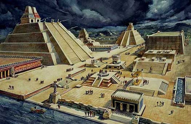 City ofTenochtitlan at the height of its glory and power