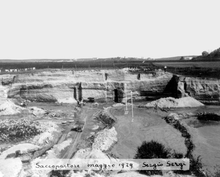 The vanished quarry at Saccopastore near Rome, Italy