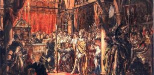 The coronation of Poland's first king, Boleslaw I "the Brave" in 1024. Credits: Polish Heritage