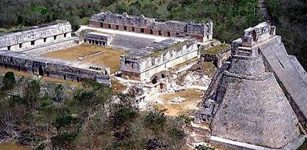 Ancient City Of Uxmal And Magnificent Pyramid Of The Magician