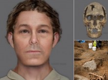 After being carbon dated to the 16th-17th centuries, AOC Archaeology with forensic artist Hayley Fisher created a facial reconstruction of the skull. They believe the bones belonged to a man in his fifties. Credits: The City Of Edinburgh Council