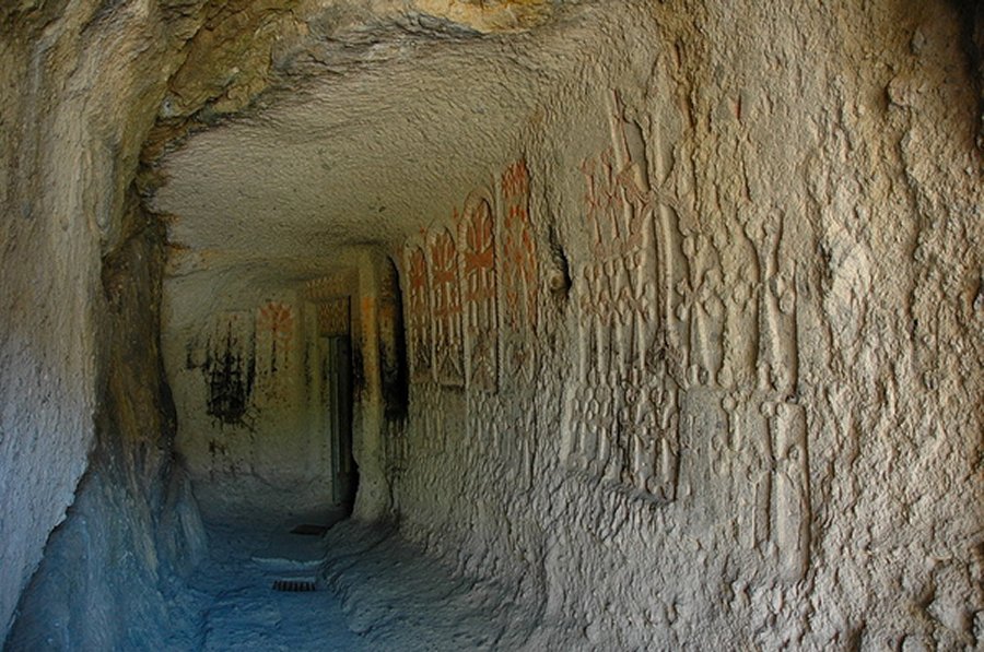 Geghard Monastery, one of the passages. credits: wikipedia