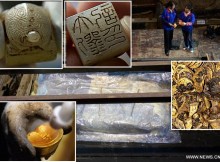 Progress of the tomb's cleaning up has been under the spotlight since it is the best-preserved tomb of its age found in China, and the condition of the remains of the head has not been revealed earlier.
