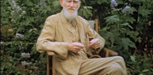 George Bernard Shaw at his country home in Ayot St. Lawrence, Hertfordshire, Eng., 1946.