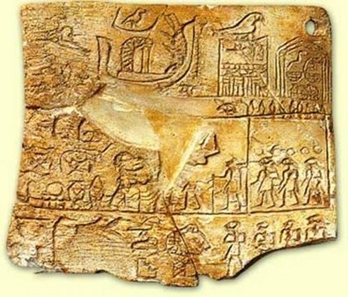 An ivory label found at Naqada shows Narmer’s successor, Aha and could imply that Aha may have been – Menes. Image via touregypt.net