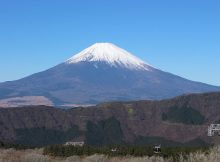 Views of Mount Fuji from Ōwakudani