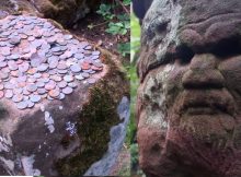 Dunino Den: Mysterious Ancient Site In Scotland With Enigmatic Faces And Symbols Carved In Rocks