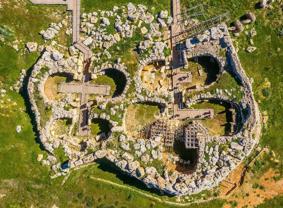 Down view of Ggantija Gozo.