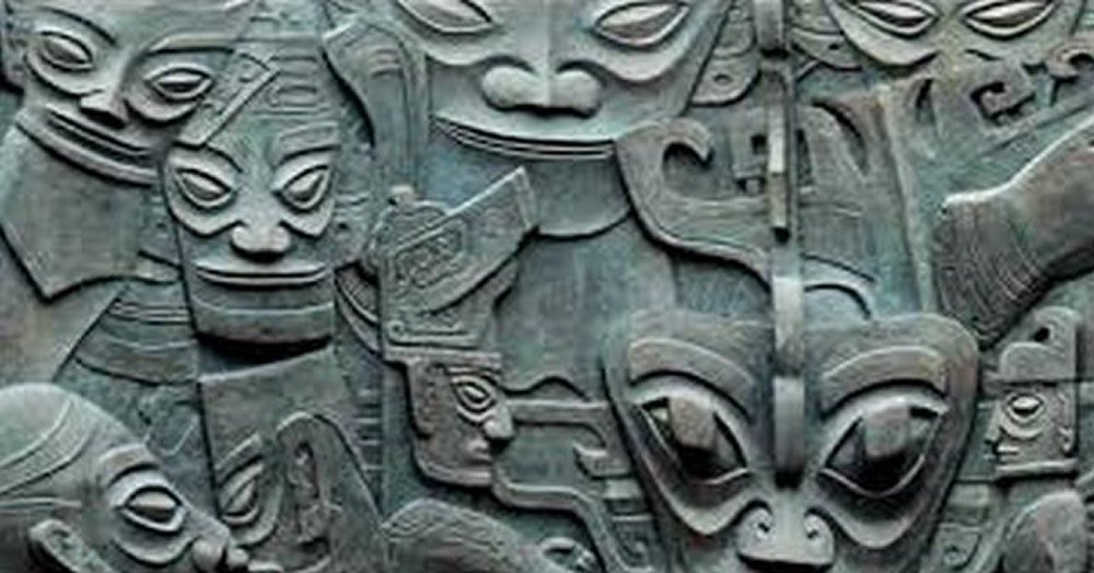 Sanxingdui masks, China