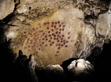 "Panel of Red Dots" - Chauvet Cave, France.
