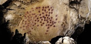 "Panel of Red Dots" - Chauvet Cave, France.