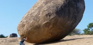 Krishna’s Butter Ball is enormous granite precariously perched on a stone escarpment.