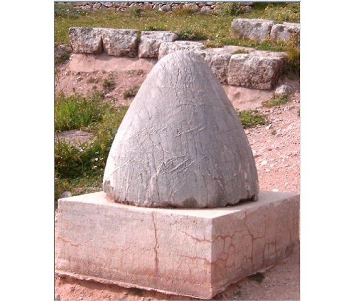 Omphalos at Delphi, Greece - probably a replica built in the 4th century BC - is a curious object and many theories have been proposed to explain the purpose of it.