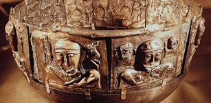 Gundestrup Cauldron: Great Gilded Silver Vessel Decorated With Scenes Derived From Celtic Mythology