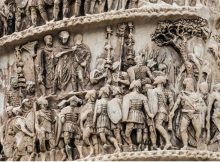 Impressive Column Of Emperor Marcus Aurelius - War Monument From Ancient Rome
