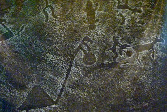 Finn-Ugrick rock art from the Karelian Lake Onega region of Russia. Image credit: David Rothenberg.