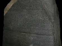 The Rosetta Stone in the British Museum. Image via Wikipedia
