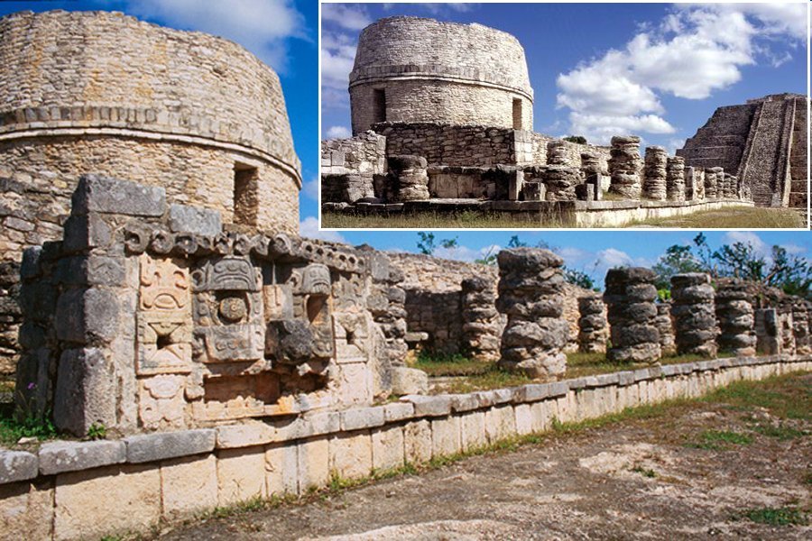 Ruins of the last great city of the Maya – Mayapan. Images credit: Yucatan Gobierno del Estado