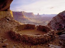 A sacred site usually has a circle of rocks. Image credit: Emaze