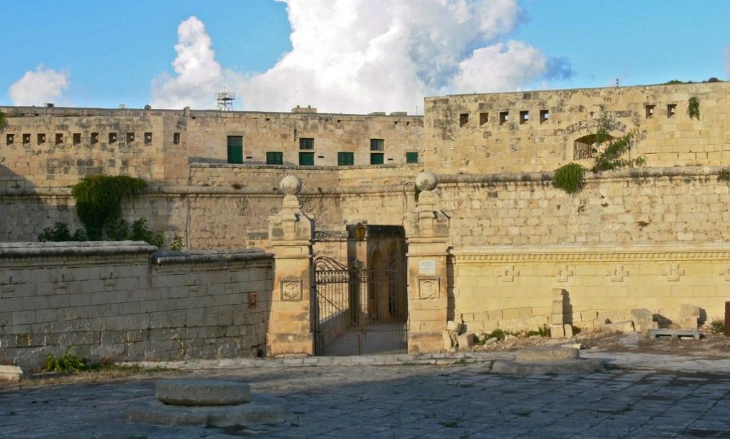 The entrance of Fort St. Elmo, Valletta, Malta, now housing the Police Academy. Image via Wikipedia