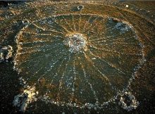Bighorn Medicine Wheel as seen from above.