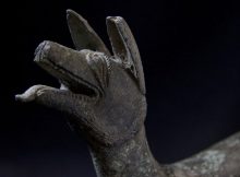 he bronze sculpture of a ‘licking dog’ - detail Credit: Eve Andreski