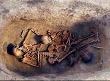 The burial site of the noblewoman, also containing the remains of a child, offers a wealth of clues about the life of ancient people of Okunev . Picture: IIMK RAS