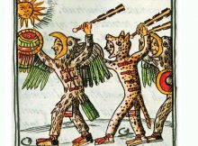 Eagle and Jaguar Warriors, Florentine Codex Book.