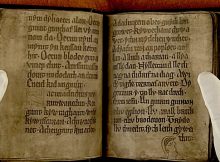 The Black Book of Carmarthen was written by a single monk around 1250 and is the oldest surviving manuscript written solely in Welsh.