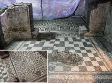 ancient Roman 'Commander's House' and mosaic