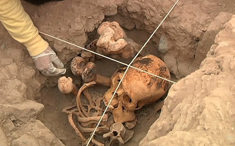 The tombs had characteristics of the Ischma culture. Credits: AP