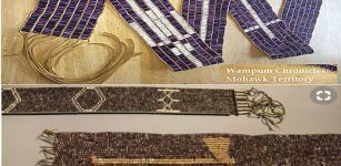 Above: The Wampum Chronicles: Mohawk Territory; Below: “Nation to Nation,” focusing on treaties, indicates a new, more historically serious direction for exhibitions at the National Museum of the American Indian.