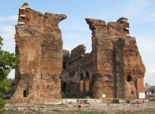 Red Basilica, one of the seven important churches in Early Christianity, was built on the temple of Serapis, Bergama. Image via Wikipedia