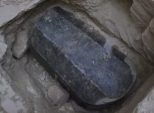 he sarcophagus discovered in the Ptolemaic tomb. Image credit/ Ahram Online/El-Aref