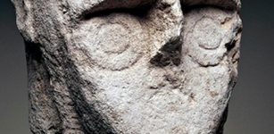 The head of a warrior: one of the Giants of Monte Prama. Photograph: M Carrieri/De Agostini/Getty Images