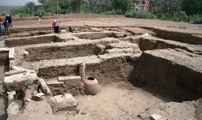 The remains of the building. Image credit: Supreme Council of Antiquities via Ahram Online.