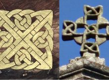 Celtic Knot Decorated Bible, Gospels, Celtic Crosses And Symbolized Strength, Love And Continuity Of Life