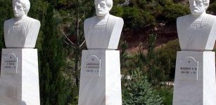 Busts of Alexander the Great, Aristotle and Philip II of Macedonia. Image credit: Vlasis Vlasidis