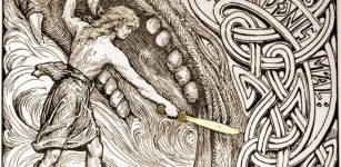 Fenrir Killed At Ragnarok By Vidar Who Avenged His Father Odin's Death